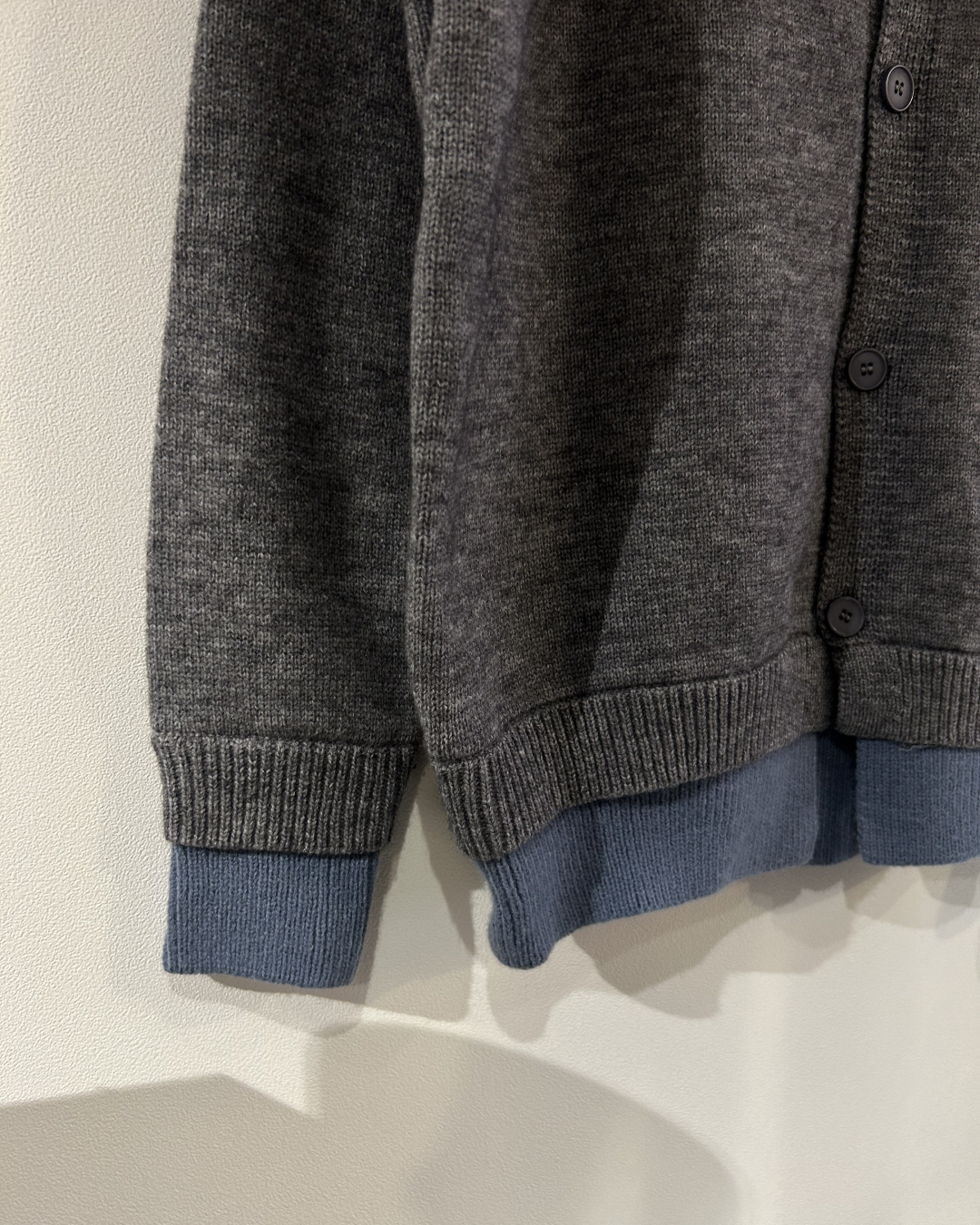 レイヤードヘンリーネックニットカーディガン AS0381
