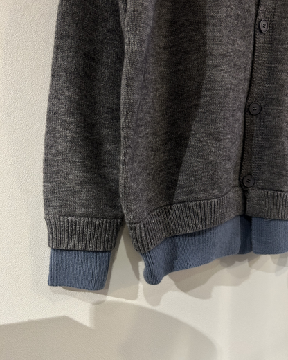 レイヤードヘンリーネックニットカーディガン AS0381