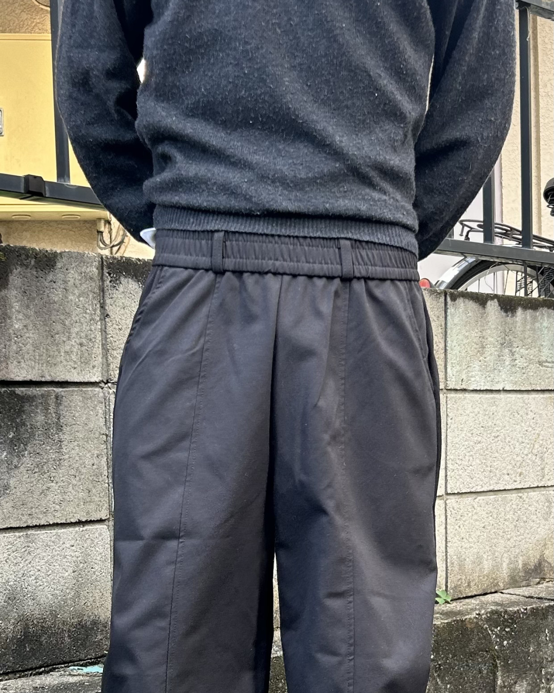 ベルトループスウェットストレートパンツ AS0387