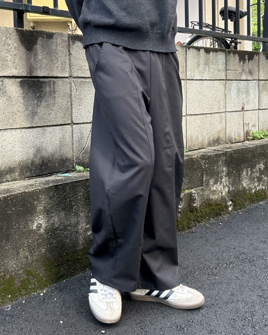 ベルトループスウェットストレートパンツ AS0387