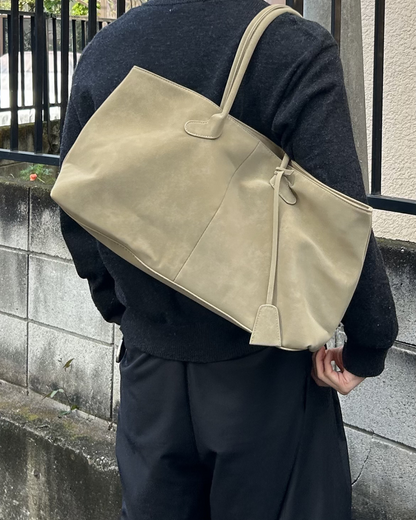 スエードライクレザーボストンバッグ AS0396