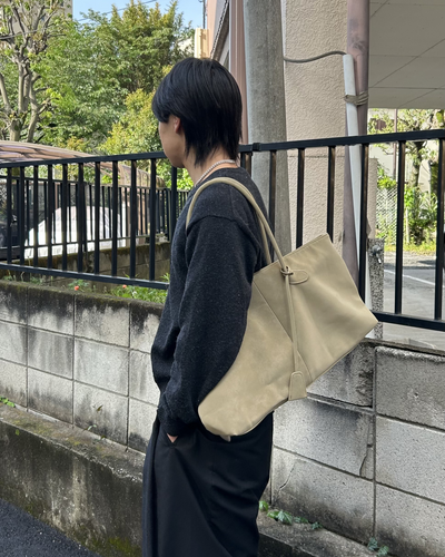 スエードライクレザーボストンバッグ AS0396