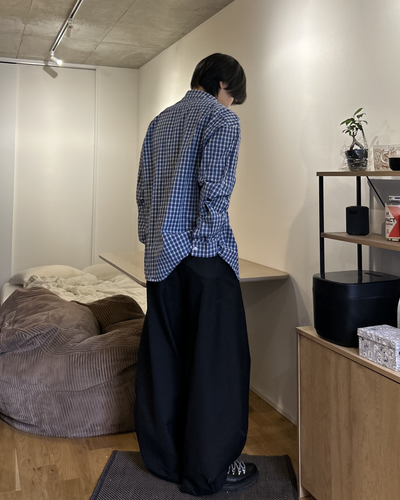 チェックカラーオーバーシャツ AS0413