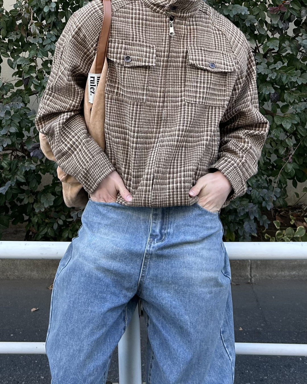 即納】ヴィンテージチェックスタンドカラージャケット AS5003 – YOLO