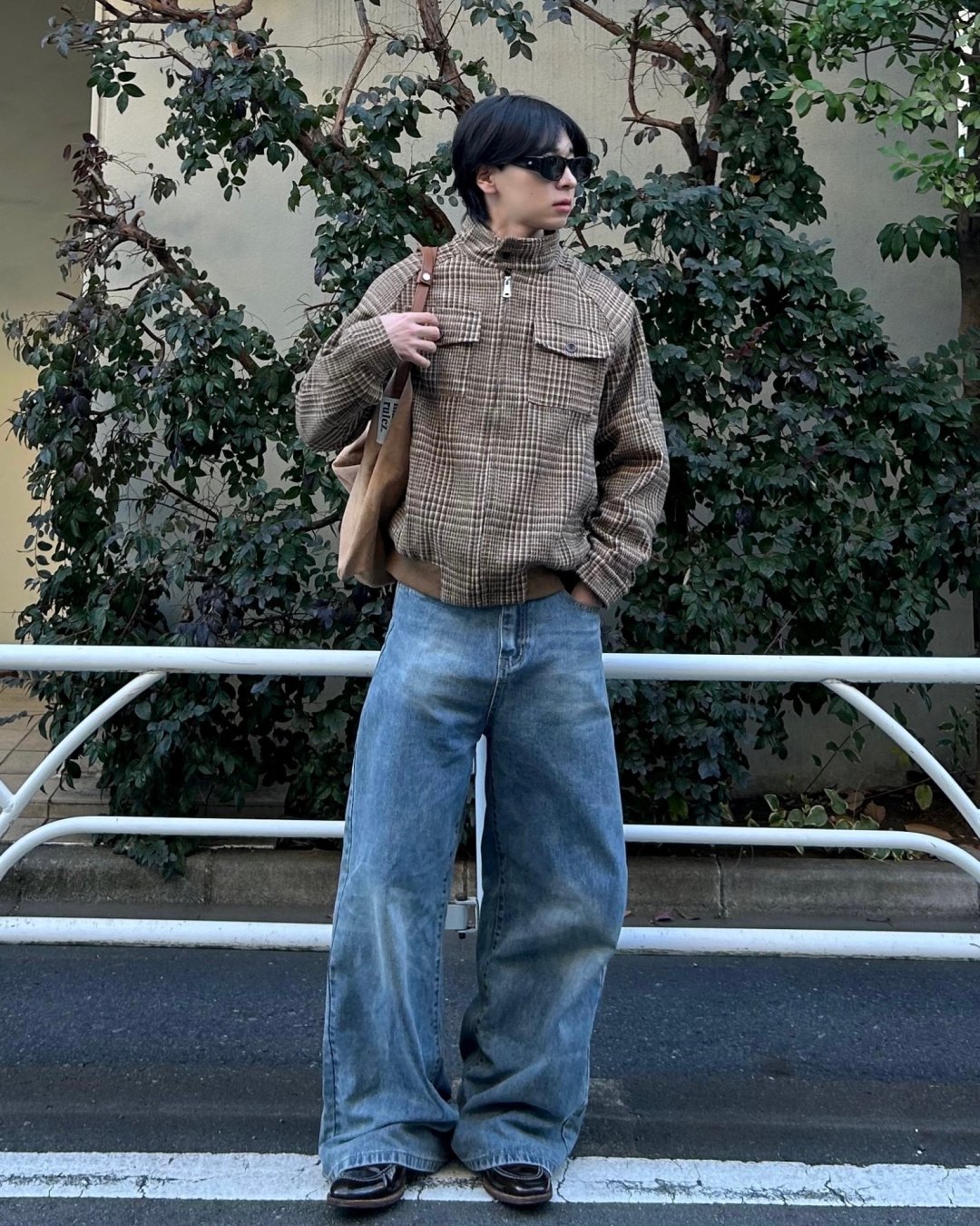 【即納】ヴィンテージチェックスタンドカラージャケット AS5003