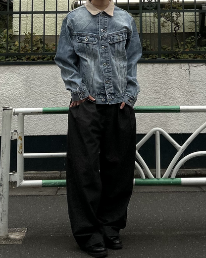 【即納】バッジデザイン デニムジャケット AS5006