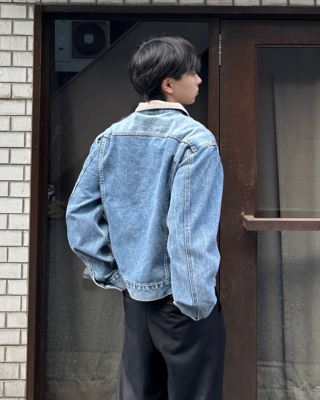 【即納】バッジデザイン デニムジャケット AS5006