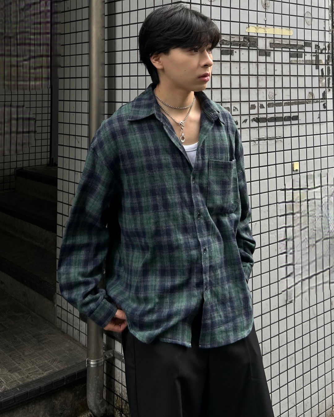 ヴィンテージチェックシャツ AS5007