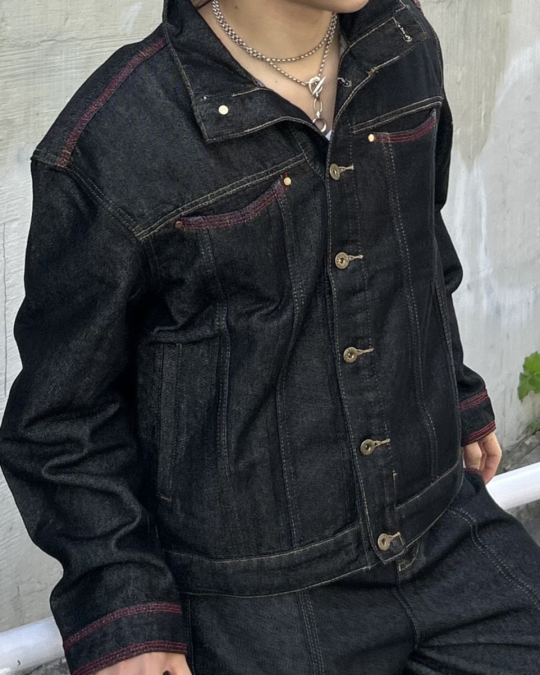 【即納】レッドステッチ デニムジャケット AS5009