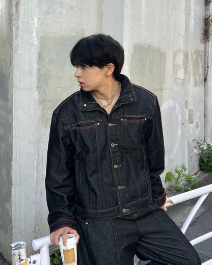 【即納】レッドステッチ デニムジャケット AS5009