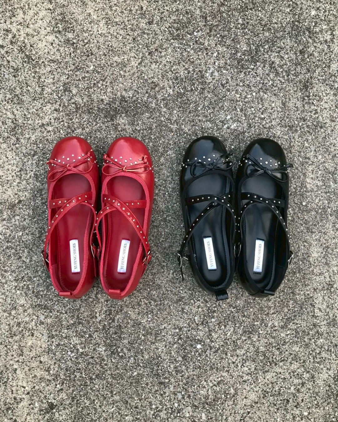 クロスバックルバレエシューズ AW1088