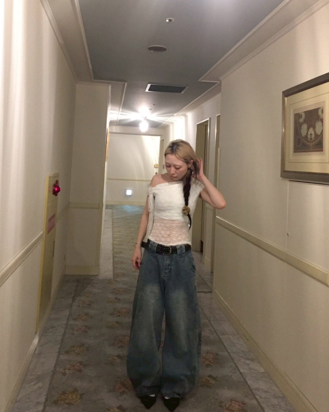 ワンショルダーシースルートップス AW1143 – YOLO(ヨロ ワンショルダーシースルートップス AW1143 – YOLO(ヨロ