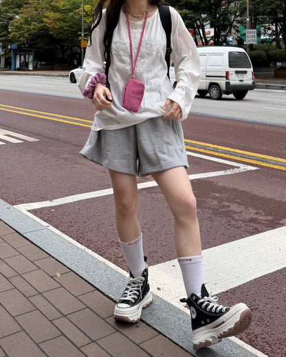 クロスレース一ワンショルダーロングTシャツ
AW1175