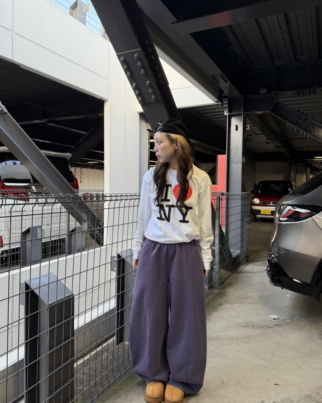 ワイドレッグセンターラインスウェットパンツ AW1199 – YOLO（ヨロ