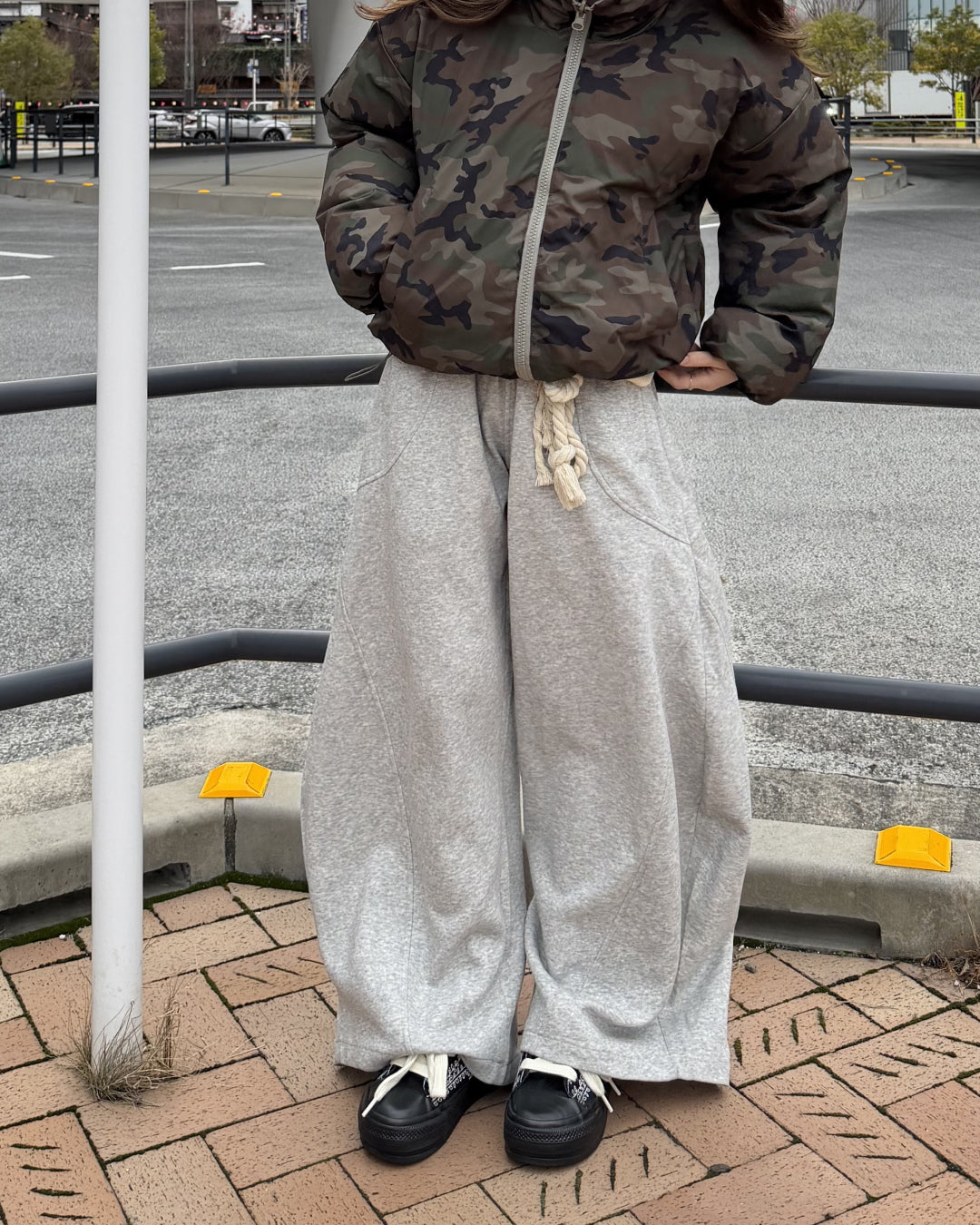 ロープドローストリングスウェットパンツ AW1203