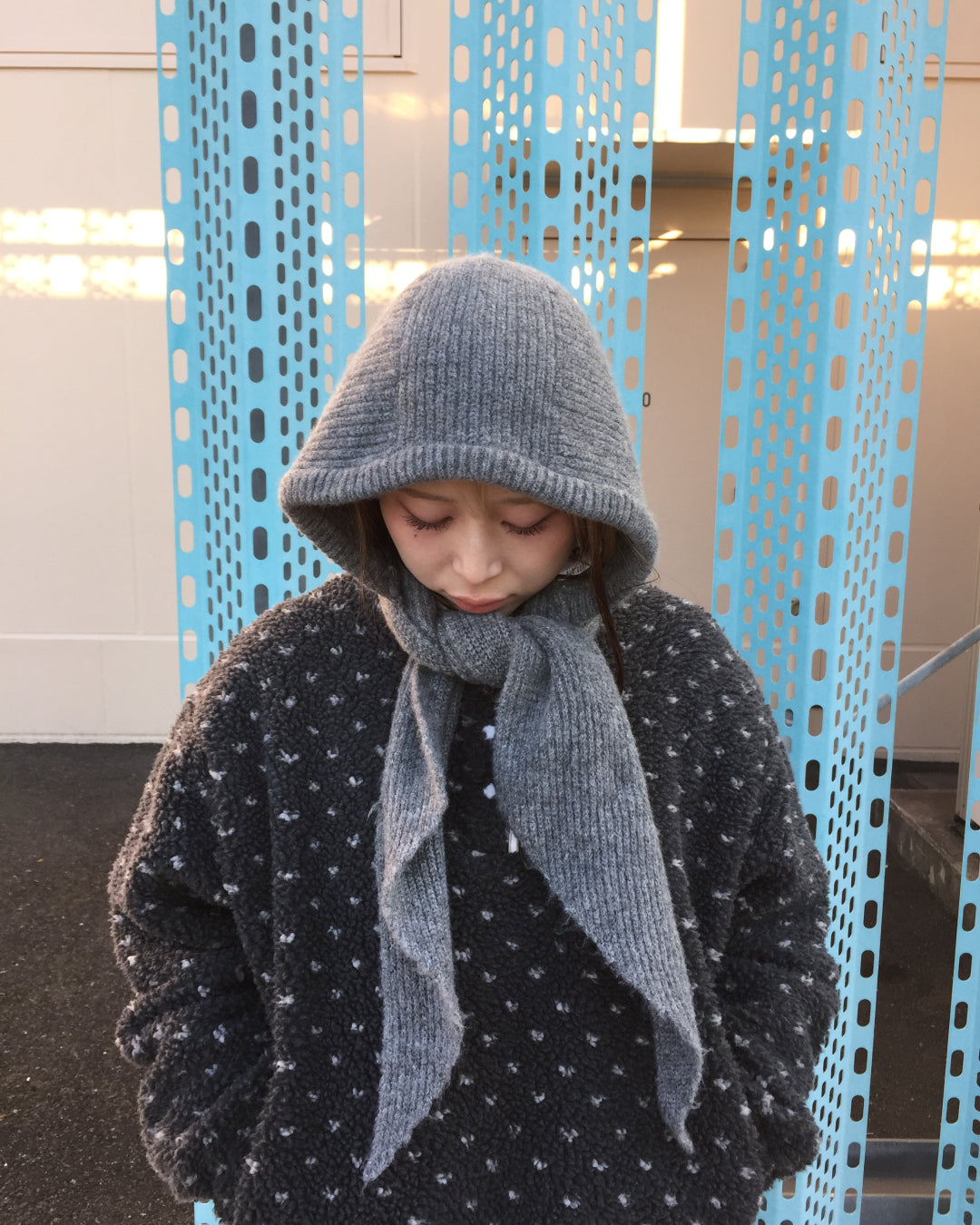 フードデザインニットマフラー AW1209 – YOLO（ヨロ）｜ファッション通販