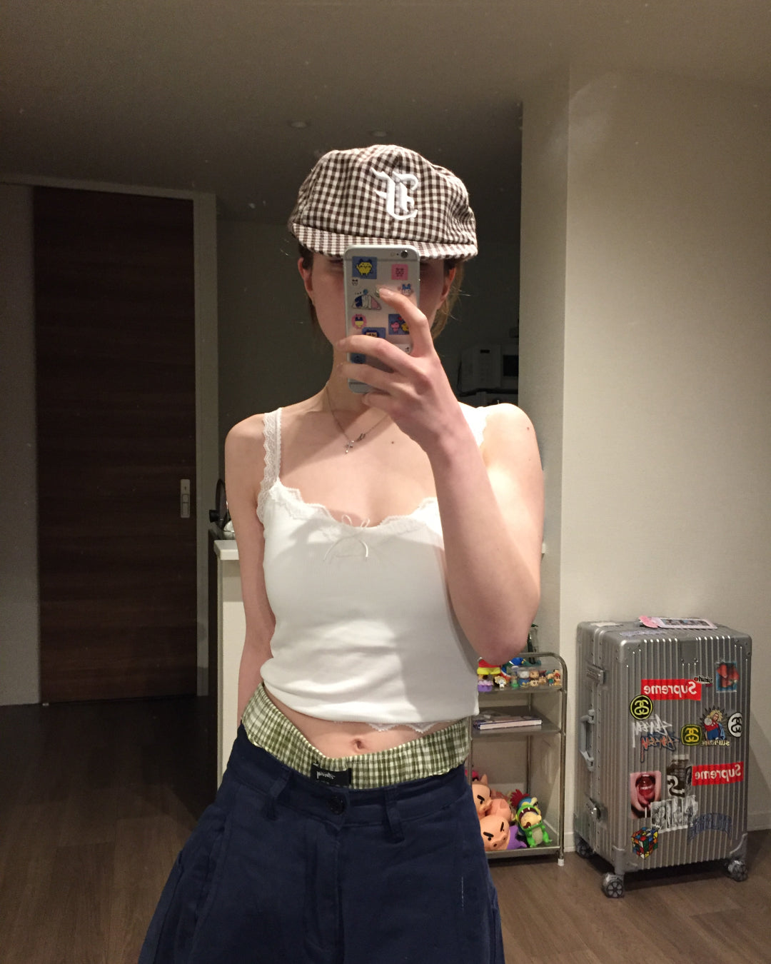 レースショートキャミ AW1246