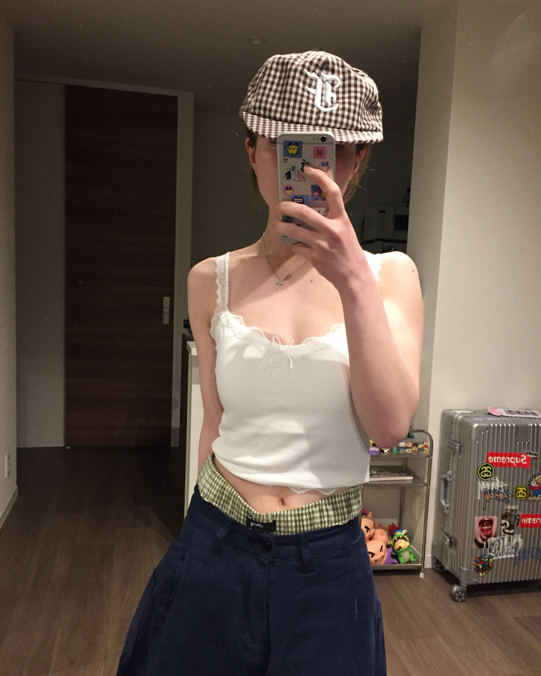 レースショートキャミ AW1246