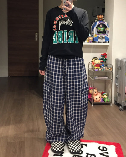 チェックワイドパンツ AW1251