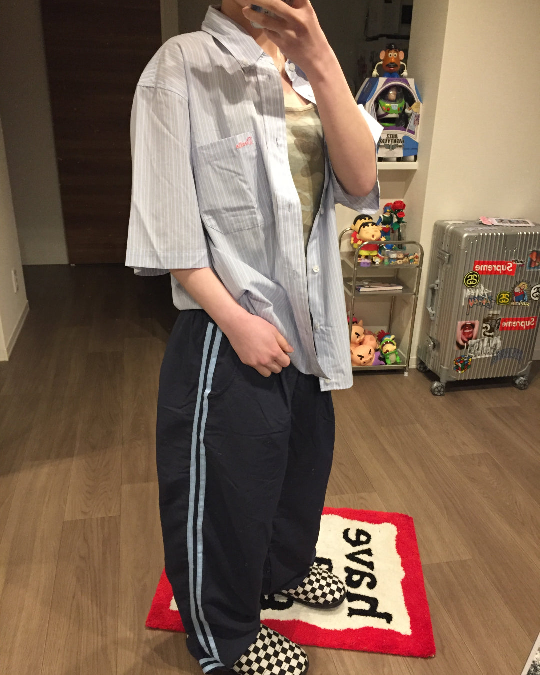 サイドラインルーズトラックパンツ AW1252