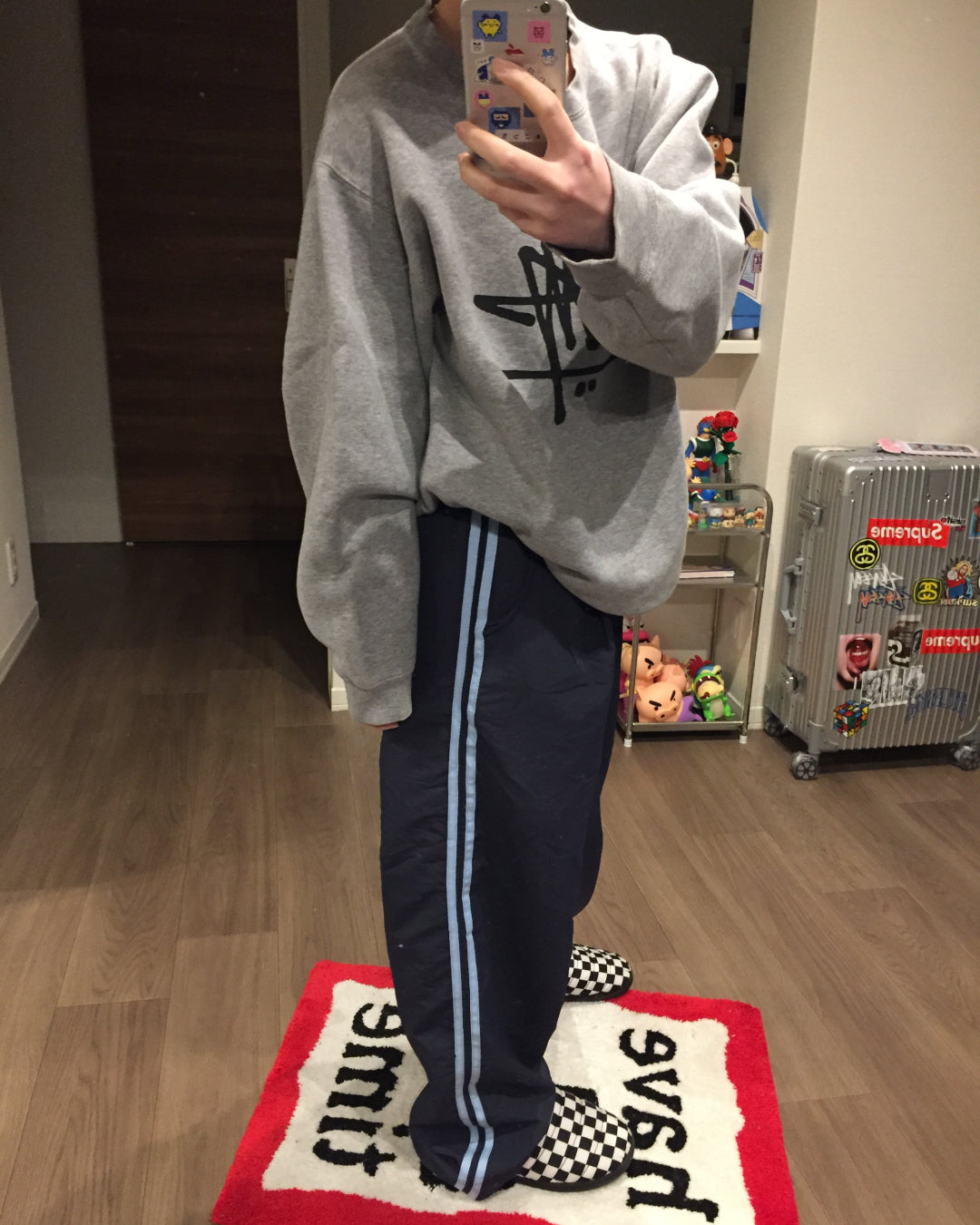 サイドラインルーズトラックパンツ AW1252