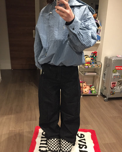 バルーンシルエットブラックリジットデニム
AW1259