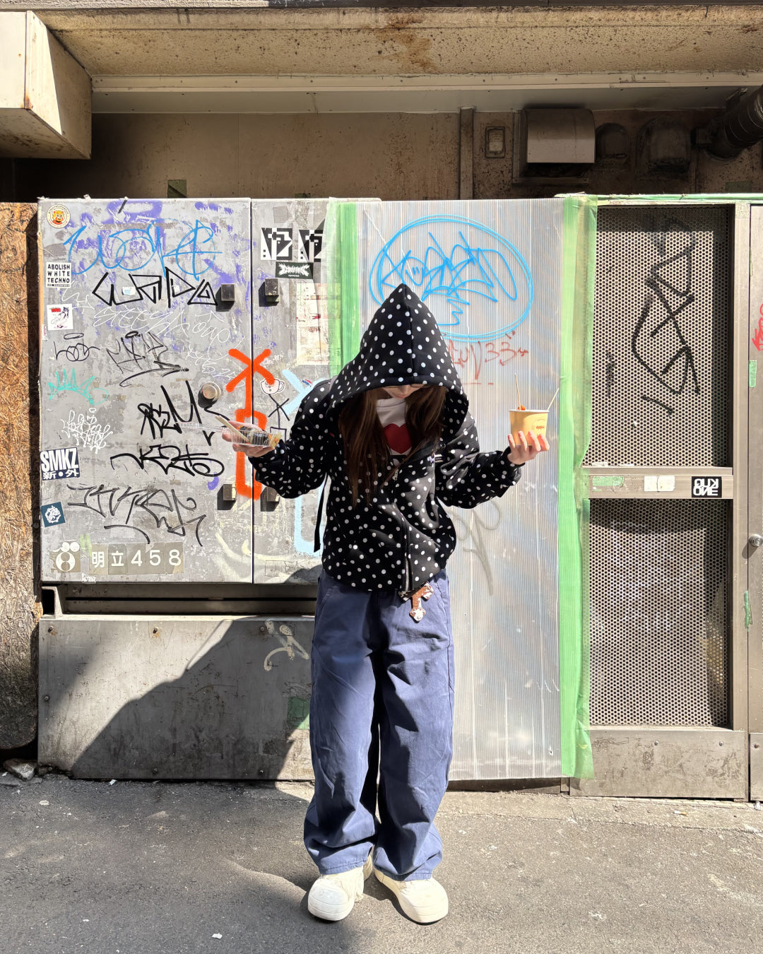 ワイドレッグネイビーパンツ AW1261