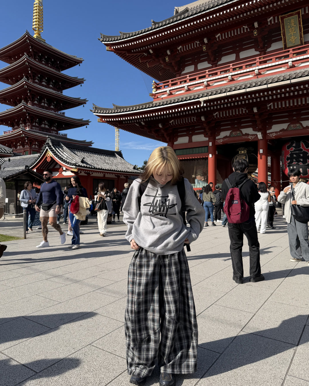 ワイドレッグチェックドレープパンツ
AW3001