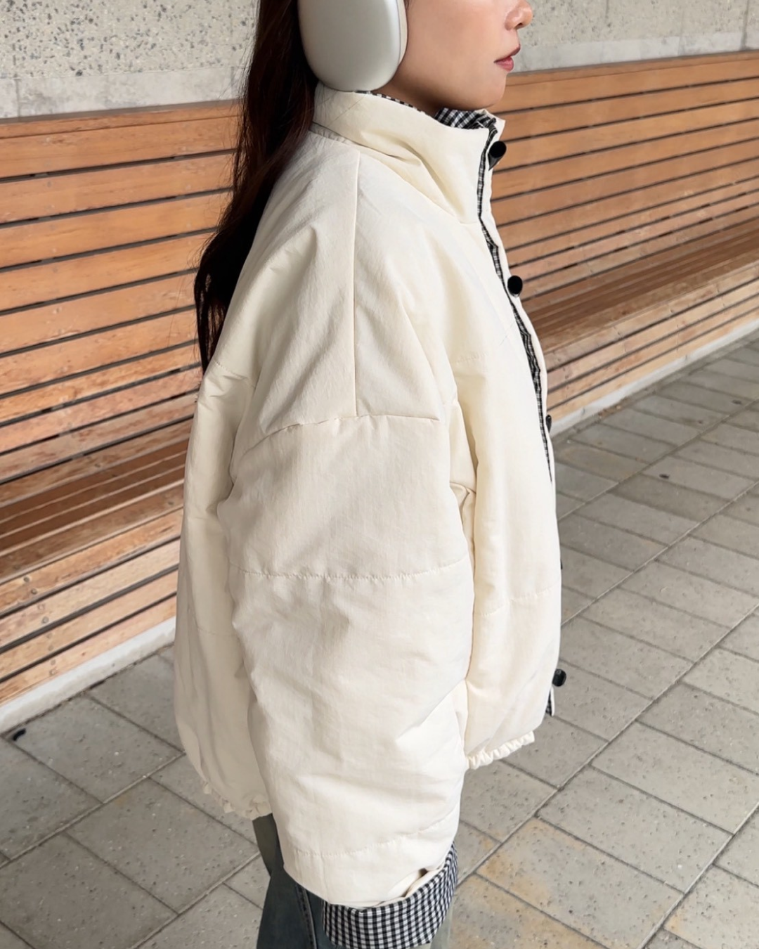 【11/25 19:00販売開始 オリジナル 即納】ギンガムチェックリバーシブルジャケット AY6000