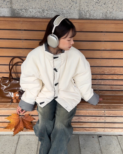 【11/25 19:00販売開始 オリジナル 即納】ギンガムチェックリバーシブルジャケット AY6000