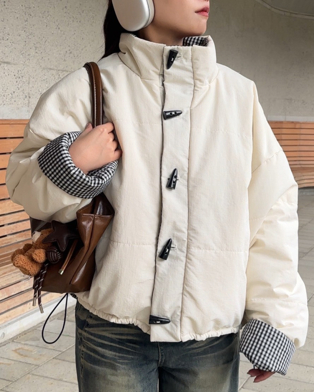 【11/25 19:00販売開始 オリジナル 即納】ギンガムチェックリバーシブルジャケット AY6000