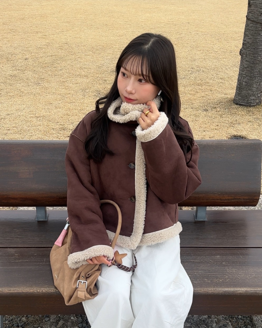 【即納】リバーシブルムートンジャケット　AY0136