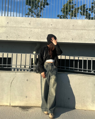 【即納】ブラックショートジップジャケット　AY0105