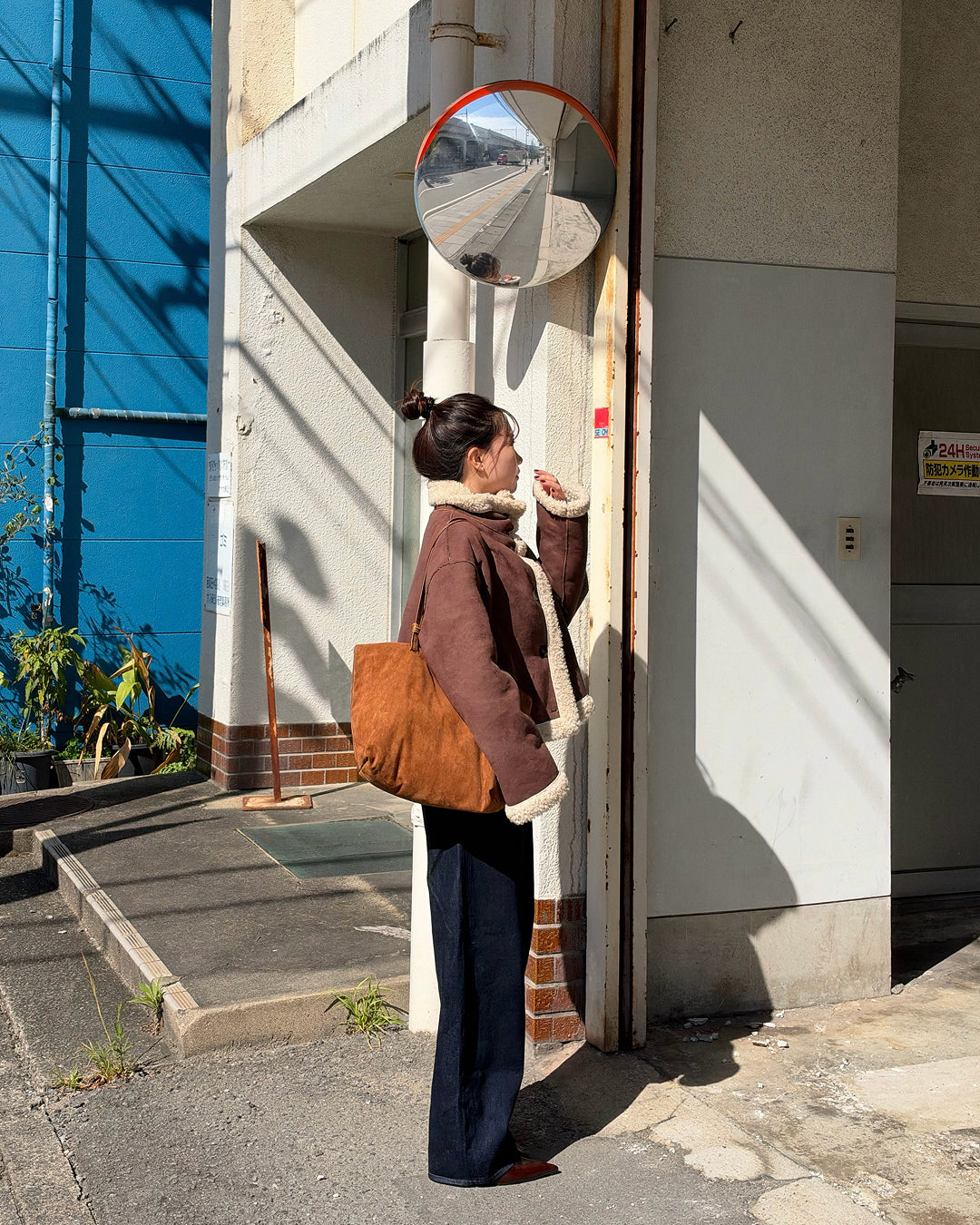【即納】リバーシブルムートンジャケット AY0136