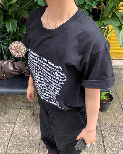 レタリングビッグTシャツ AY0658