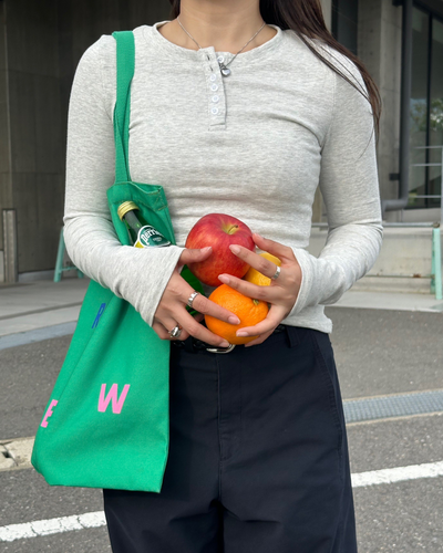 ヘンリーネックコットンTシャツ AY0701
