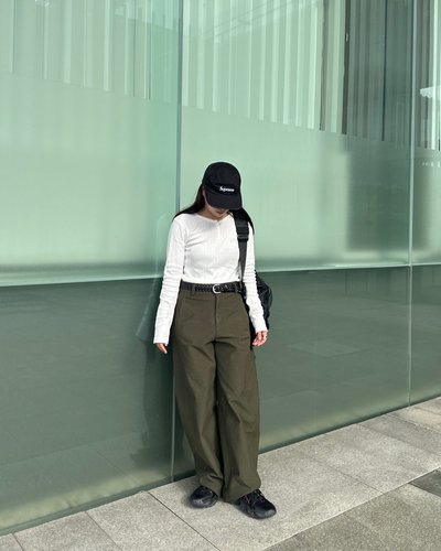 【即納】ヘンリーネックピュアデザインTシャツ AY0702