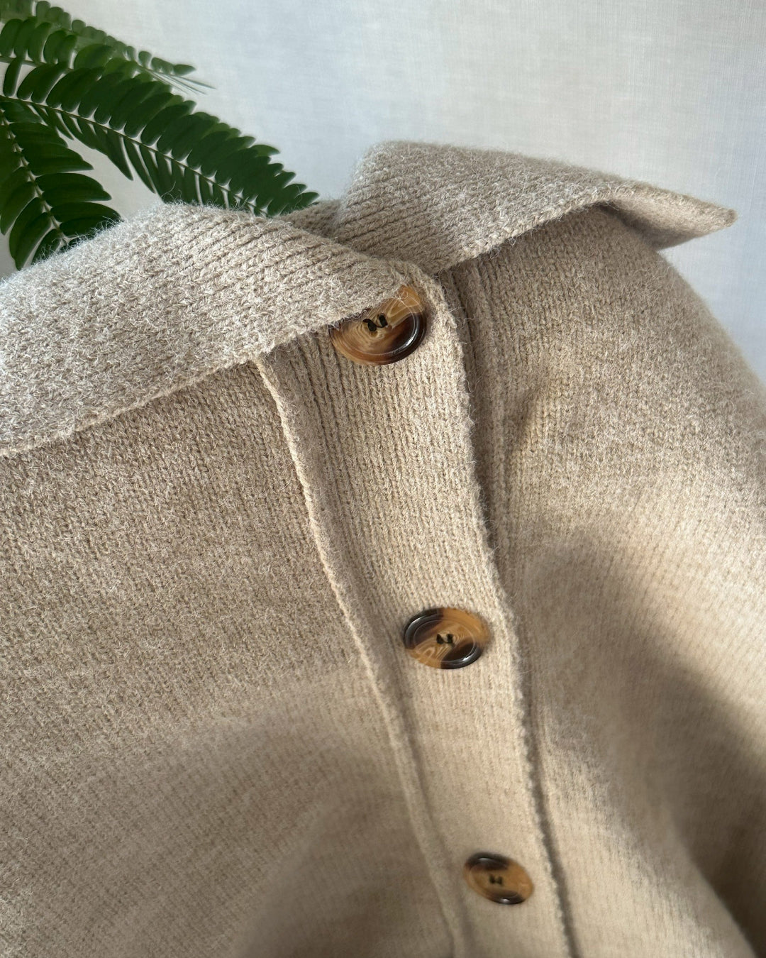 【即納】ポロカラーニットセットアップ AY1064