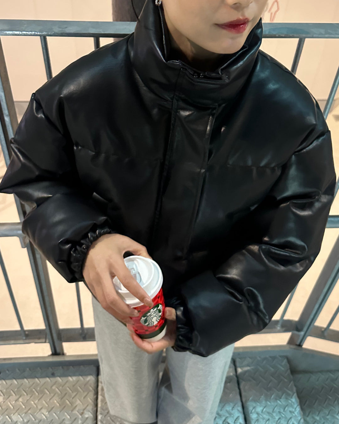 ショート丈パファージャケット AY1097