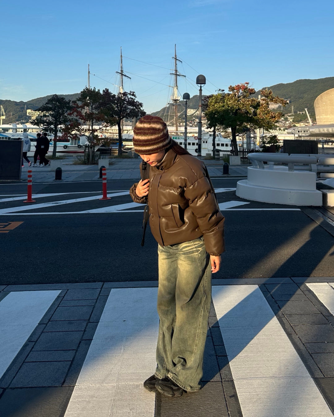 ショート丈パファージャケット AY1097