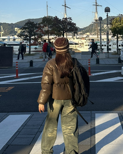 ショート丈パファージャケット AY1097