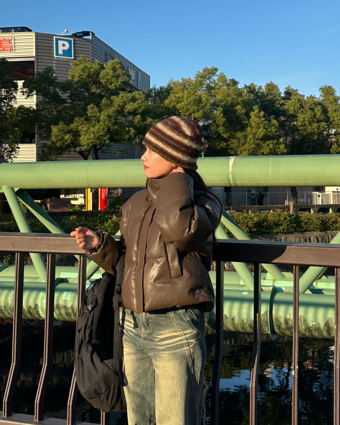 ショート丈パファージャケット AY1097