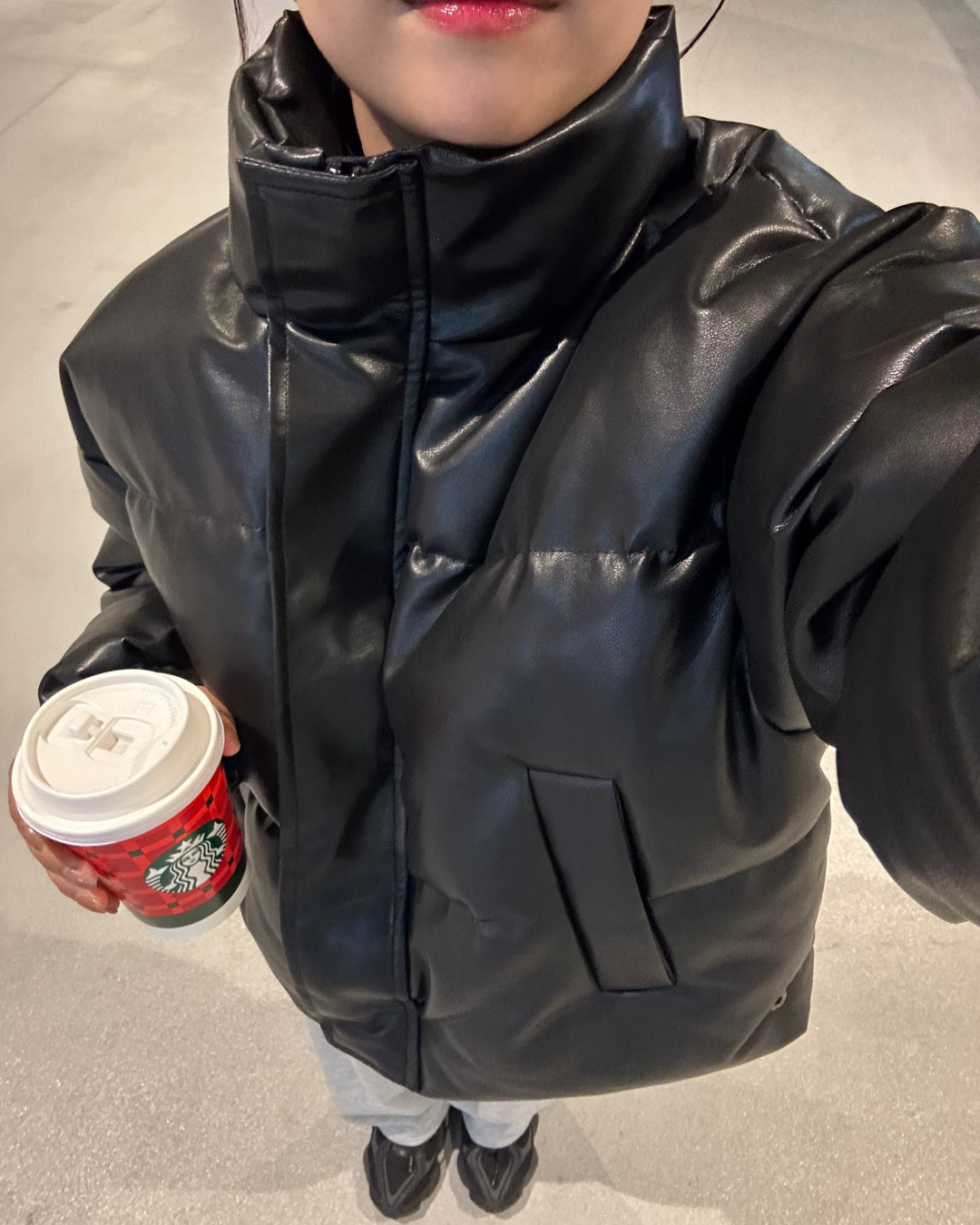 ショート丈パファージャケット AY1097