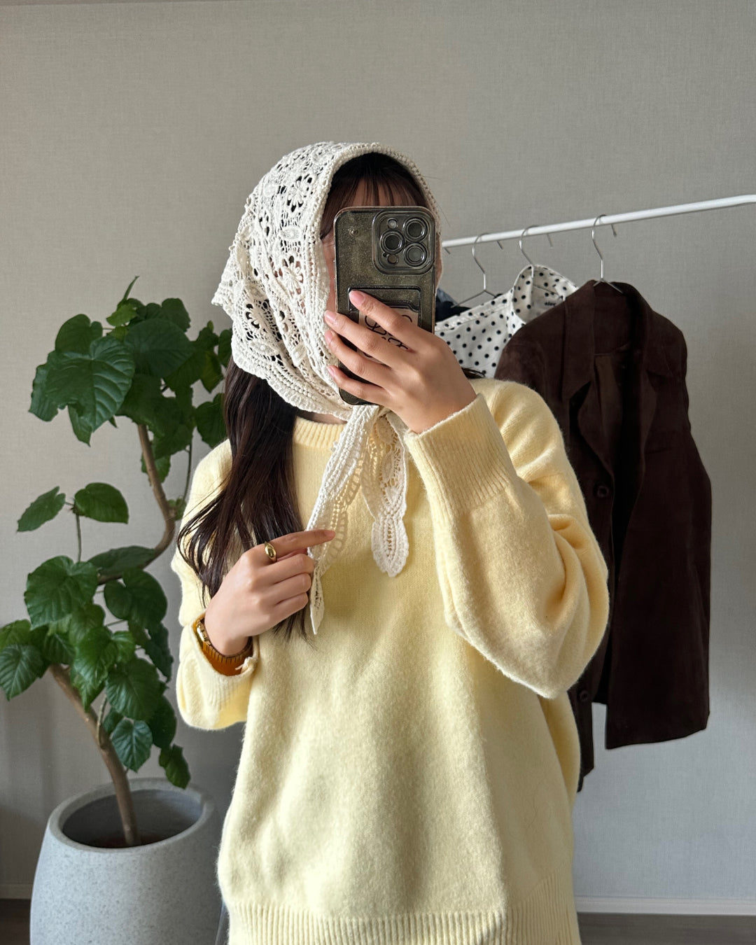 レトロレーススカーフ AY1142