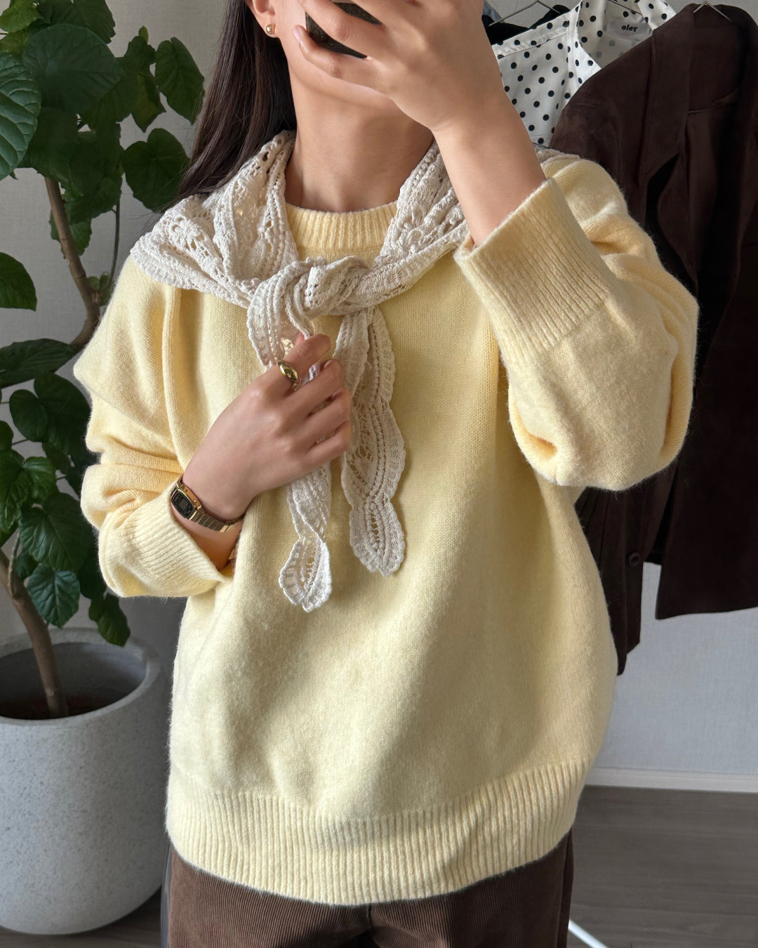 レトロレーススカーフ AY1142