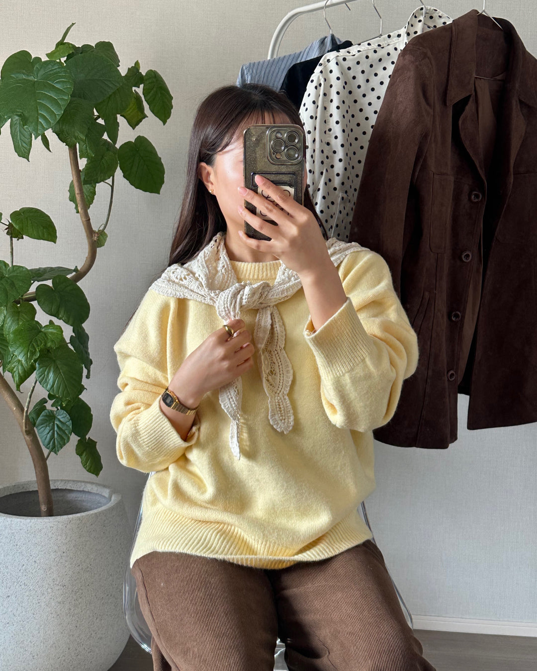 レトロレーススカーフ AY1142