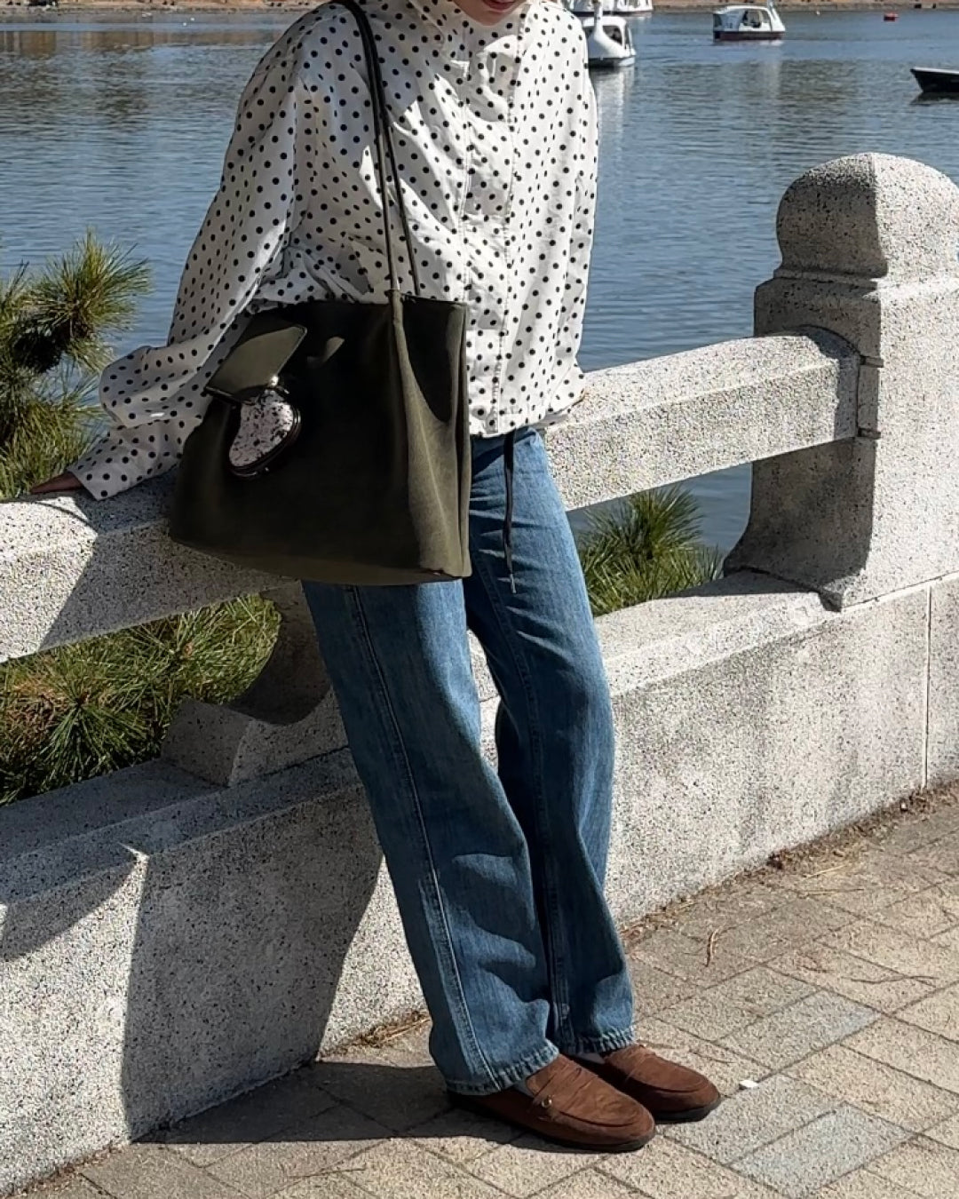 ハイウエストストレートデニムパンツ AY1150