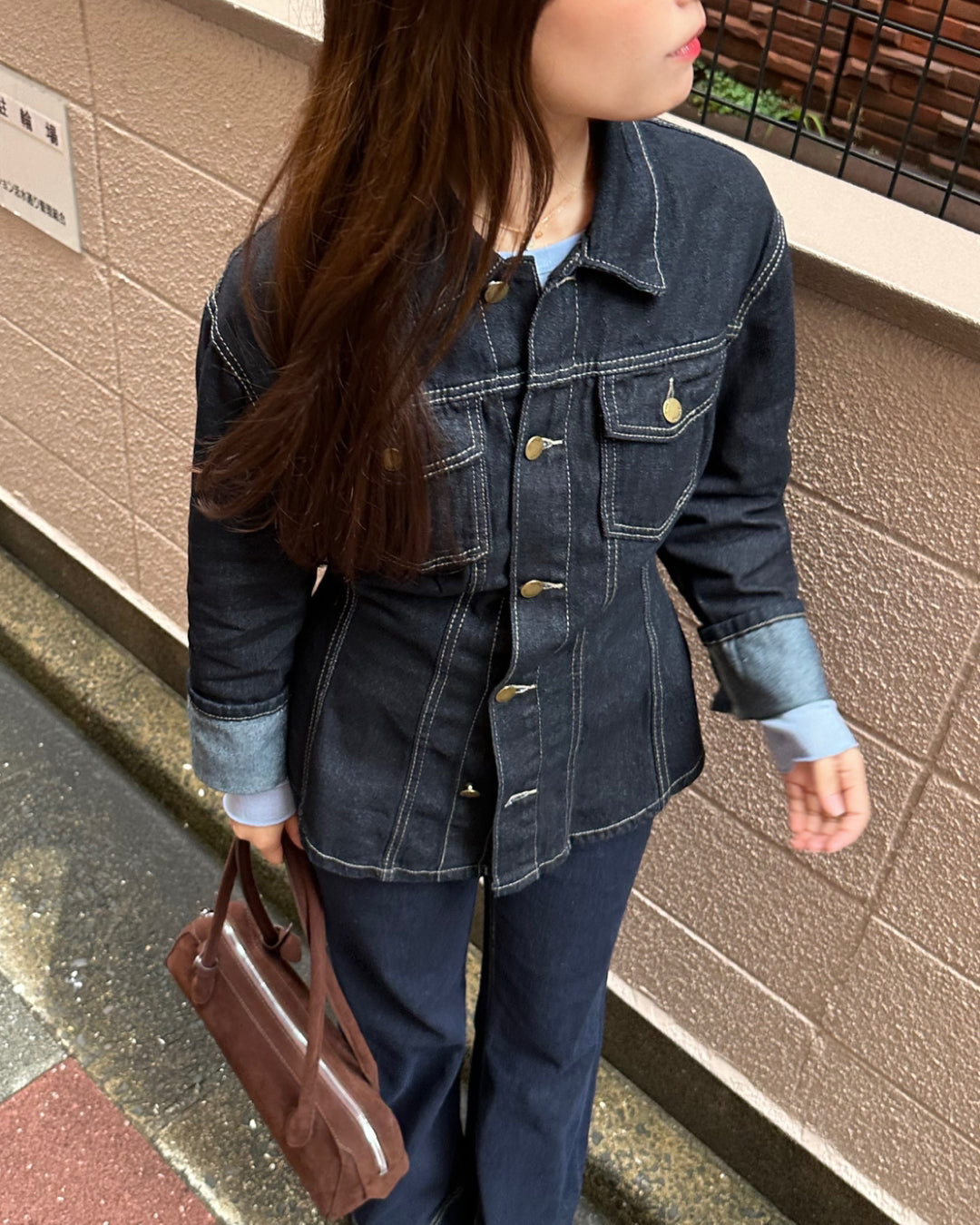 フィットデニムジャケット AY1151