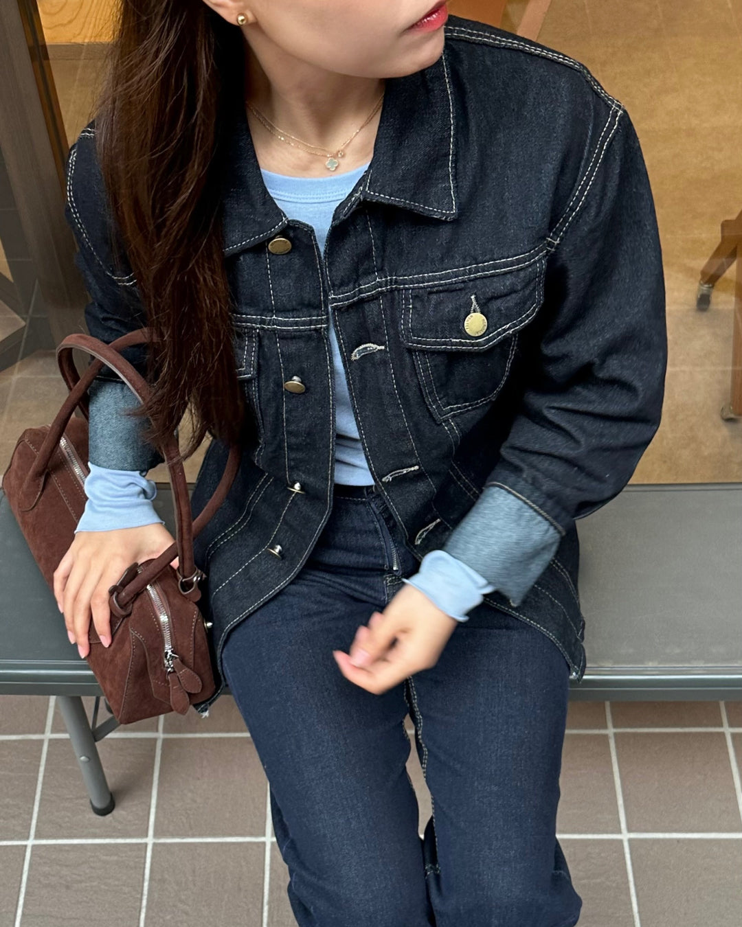 フィットデニムジャケット AY1151