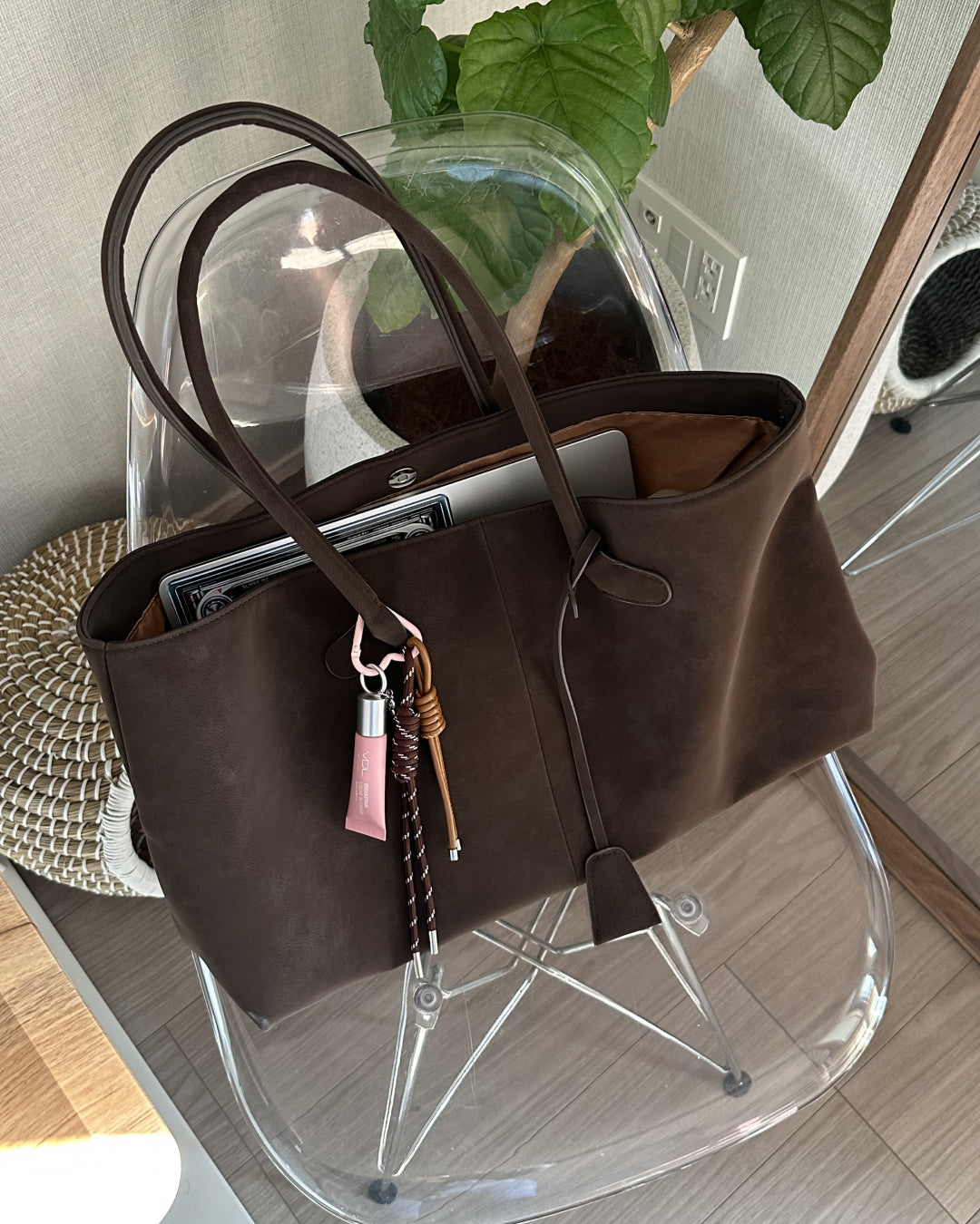 スウェードトートバッグ AY1160